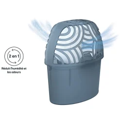 Absorbeur d'humidité GoodHome 20m² + 1 recharge galet 450g