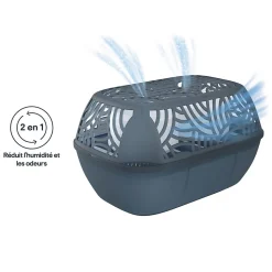 Absorbeur d'humidité GoodHome 40m² + 2 recharges galet 450g