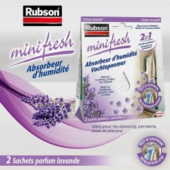 Absorbeur d'humidité Mini fresh lavande 2x50g Rubson