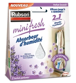 Absorbeur d'humidité Mini fresh lavande 2x50g Rubson