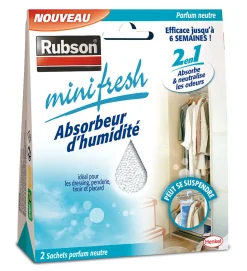 Absorbeur d'humidité Mini fresh neutre 2x50g Rubson