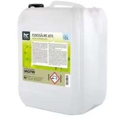 Acide Acétique 60 %, 2 x 10 L : Nettoyant Concentré, Et Économique Pour Un Usage Ménager Polyvalent