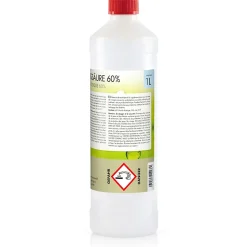 Acide Acétique 60 %, 24 x 1 L : Nettoyant Concentré, Et Économique Pour Un Usage Ménager Polyvalent