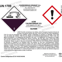 Acide chlorhydrique détartrant puissant Phebus 5L