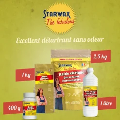 Acide citrique 2,5kg Starwax Fabulous