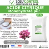 Acide citrique monohydraté pur 25 kg - 100% d'origine naturel - Nettoyer, détartrer, raviver l'inox et corriger le pH