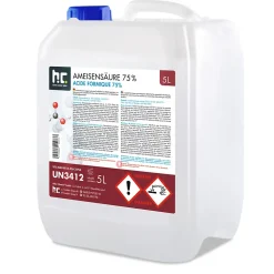 Acide Formique 75 % 2 x 5 L, Puissant Nettoyant Technique Pour Détartrage, Décapage Et Traitement Du Cuir