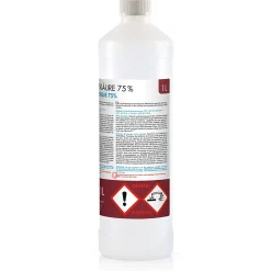 Acide Formique 75 % 15 x 1 L, Puissant Nettoyant Technique Pour Détartrage, Décapage Et Traitement Du Cuir