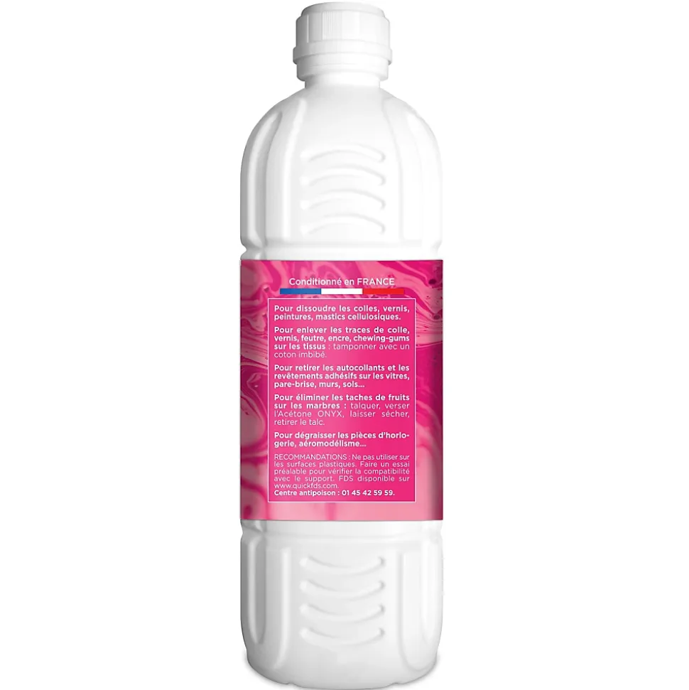 Acétone Onyx dissolvant spécial colle et vernis 1L