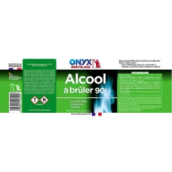 Alcool à brûler pour métal, bois, tissus, vitres Onyx bricolage 1L