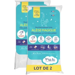 Alèse Bébé Imperméable Absorbante - Protège Matelas Lavable à 90 degrés - Tout type de lit : 60x120/70x140/40x80/90x190/50x90