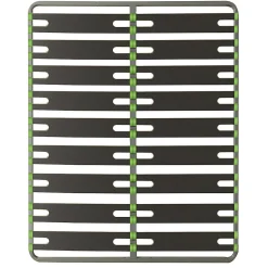 ALTOSENSO - Pack Sommier 2x9 Lattes 160x200cm + Pieds Gris + Pied Central