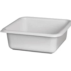 ALUMINIUM ET PLASTIQUE - Cuvette carrée 20cm 1.5l Gris moucheté