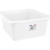 ALUMINIUM ET PLASTIQUE Cuvette carrée 38 cm 15 L - Blanc alimentaire