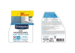 Anti-moisissures murs et pièces à vivre Starwax 500ml +20% gratuit
