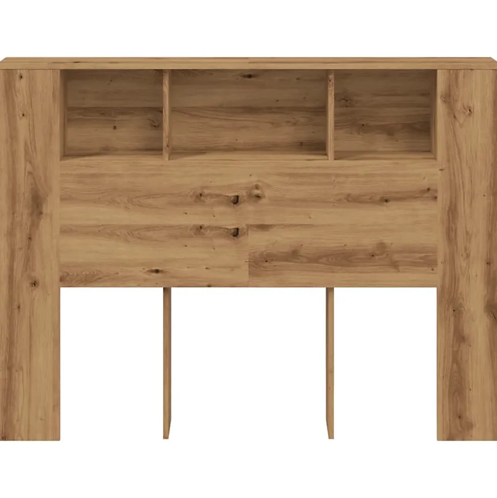 Armoire à tête de lit Chêne artisanal 140 x 18,5 x 102,5 cm Bois d'ingénierie vidaXL