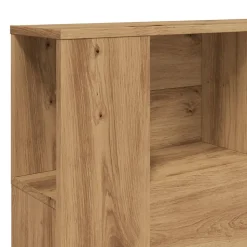 Armoire à tête de lit Chêne artisanal 140 x 18,5 x 102,5 cm Bois d'ingénierie vidaXL