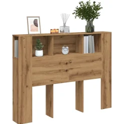Armoire à tête de lit Chêne artisanal 140 x 18,5 x 102,5 cm Bois d'ingénierie vidaXL