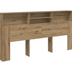 Armoire de tête de lit chêne artisanal 200x19x103,5 cm vidaXL