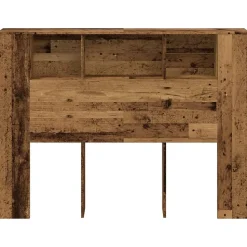 Armoire de tête de lit vieux bois 140x18,5x102,5 cm vidaXL