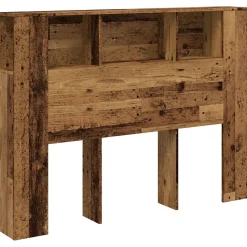 Armoire de tête de lit vieux bois 140x18,5x102,5 cm vidaXL