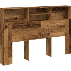 Armoire de tête de lit vieux bois 160x19x103,5 cm vidaXL