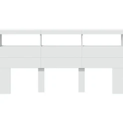 Armoire tête de lit avec LED blanc 200x17x102 cm vidaXL