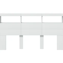 Armoire tête de lit avec LED blanc 180x17x102 cm vidaXL