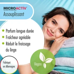Assouplissant Végétalien Classic Blue Höfer Chemie 2 x 10 L, Linge Doux Et Parfum Longue Durée