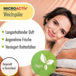 Assouplissant Végétalien Summer Höfer Chemie 4 x 10 L, Linge Doux, Parfum Estival Et Séchage Rapide