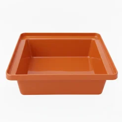 Bac de rangement empilable 30l - ORANGE - 17cm