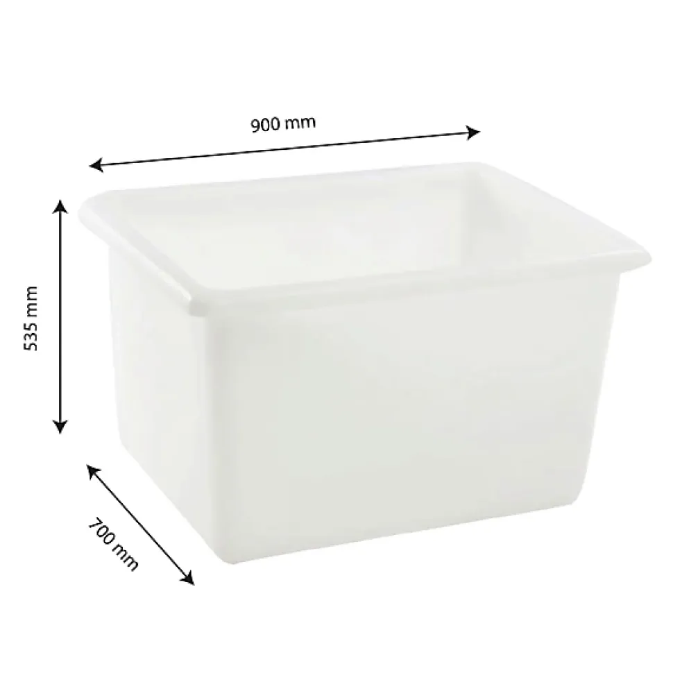 Bac grand volume 220 L - blanc