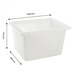 Bac grand volume 310 L - blanc