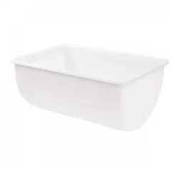 Bac grand volume semi-cylindrique 170 L - blanc