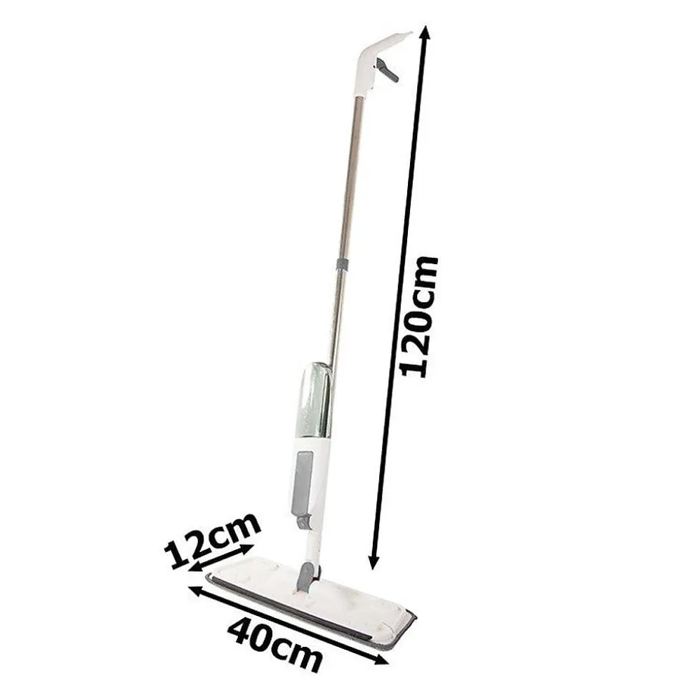 Balai à plat avec nettoyeur à eau et vaporisateur pour sols
