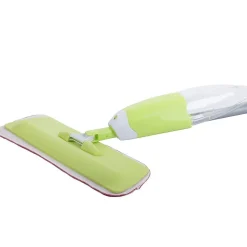 Balai serpillière plat avec laveur rotatif à jet solide vert