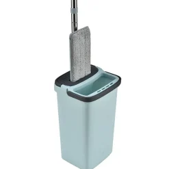 Balai serpillière plat avec seau essoreuse deux compartiments + 3x lavette offerte