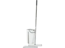 Balai serpillière plat rotatif avec seau essoreur à deux compartiment