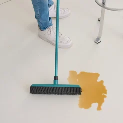 Balai extensible poils doux GoodHome bleu L.1 m x l.7cm