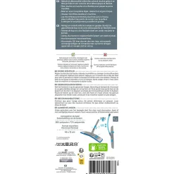 Balai microfibre téléscopique Clic Système Starwax 90 à 160cm