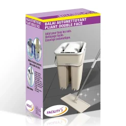 Balai serpillière microfibre pliable