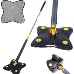 Balai serpillière plat rotatif pour le lavage des sols avec essoreuse hygiénique