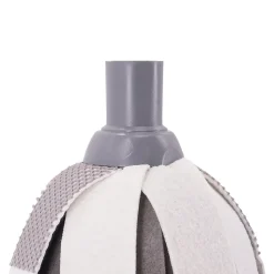 Balai serpillère à franges microfibre et plastique GoodHome blanc et bleu l.8 cm