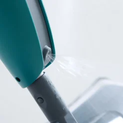 Balai serpillère microfibre avec vaporisateur GoodHome gris et bleu L.124 x l.12 cm