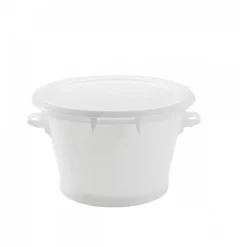 Baquet rond fond renforcé 50 L - blanc