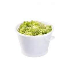 Baquet rond fond renforcé 35 L - blanc