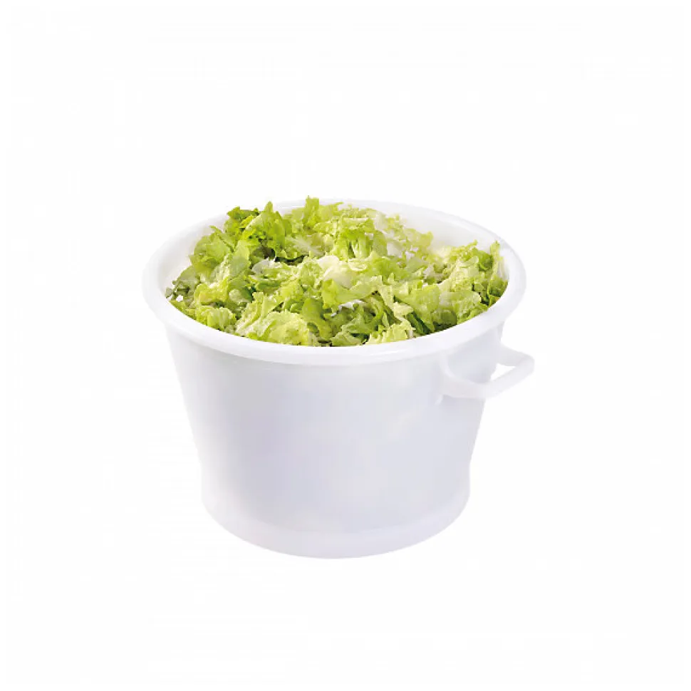 Baquet rond fond renforcé 35 L - blanc