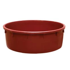Baquet rond renforcé - 275 L - bordeaux