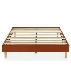 Base rembourrée Bari 150x190 cm Rouge