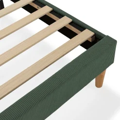 Base rembourrée Bari 150x190 cm Vert